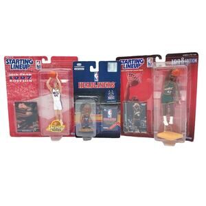 Starting Lineup Headliner Basketball Lot Vin Baker Keith Van Horn Glenn Robinson